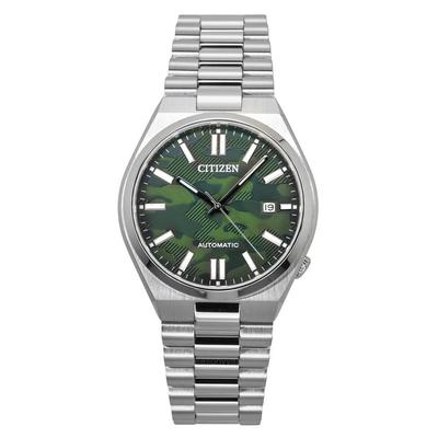 Tsuyosa Stainless Steel Green Dial Automatic NJ0159-86X Men's Watch