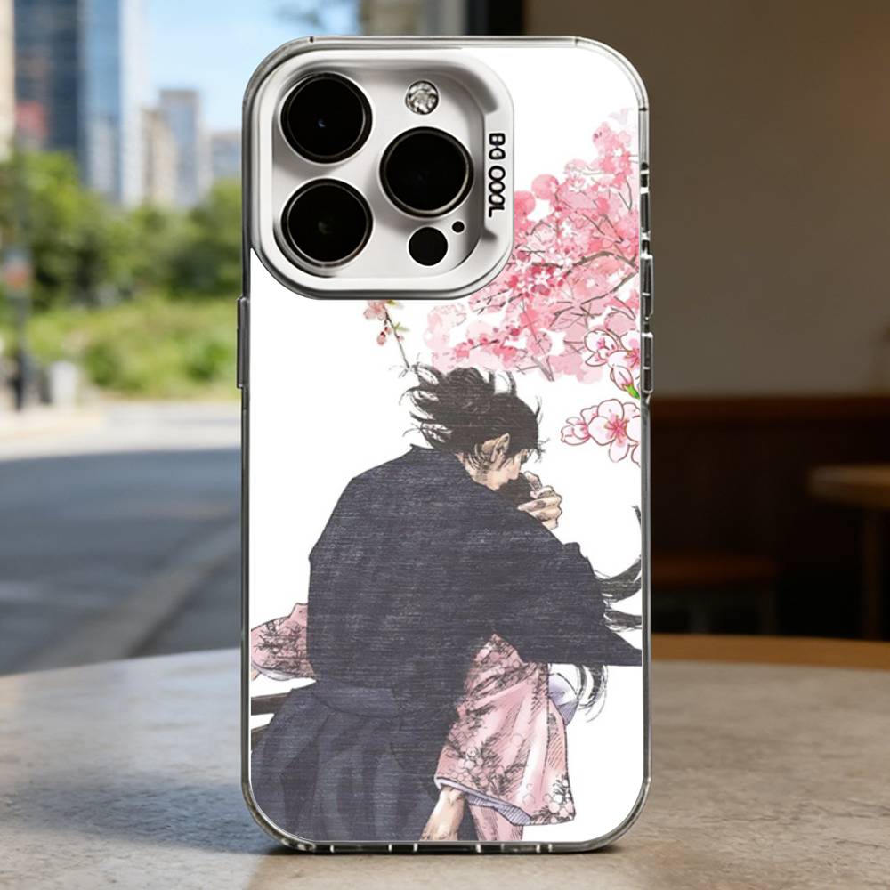 V-Vagabond Samurai Anime Case for iPhone 16 15 14 13 12 11 Pro Max Plus Air 16E X XR XS Max Hard Shockproof Bumper Cover