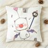 FFinal Fantasy Moogle FF VI Doublesided Printed Square Decorative Cushion Cover for Sofa Living Room Home Decor
