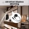 12V 24V LED Drive Dimmable Touch Sensor Switch 5cm Penetrating Wood Panel Smart Home Wardrobe Customized Dimmer