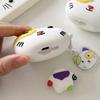 Kawaii Cartoon Cat Earphone Case For Apple Airpods Pro 3/2 4 Cover with Charm Silicone Cute Headphone Cases For Airpod 4 Funda