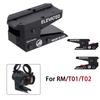 T01 T02 Red Dot Sight UNITY Fast Riser Mount Duty RDS R5 Offset Mount 45° Side Mount Optic Bracket Sight Scope Raiser Optic Base