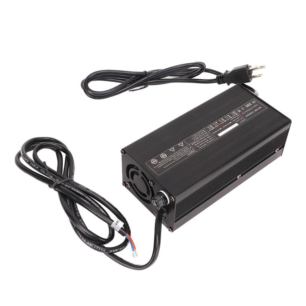 48V 5A Golf Cart Battery Charger 110 to  3 Pin Round Plug Colorful Power Display Replacement for TXT Textron