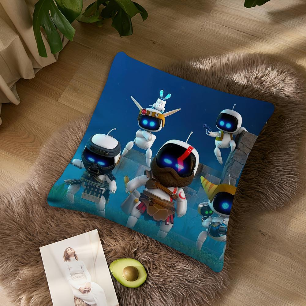

Чехол для подушки Game A-Astro Bot B, акцент для гостиной, поддержка спинки дивана, квадратный диван, компаньон для спокойного сна 40x40CM(16x16in)