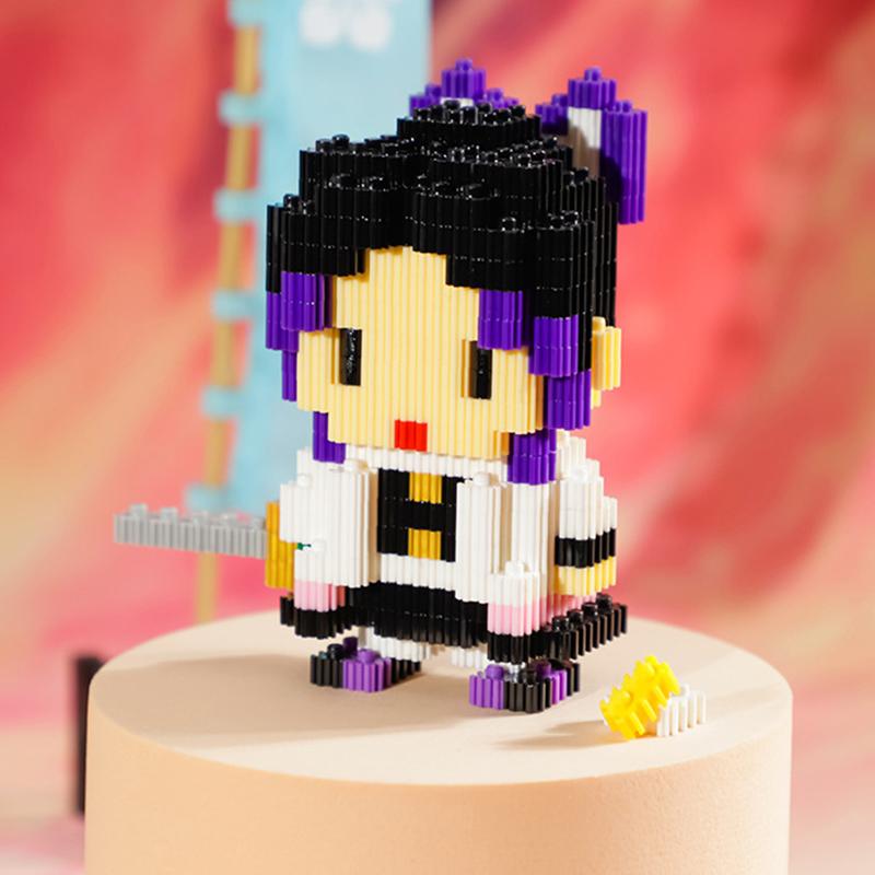 Demon Slayer Diamantové kostky Stavebnice Kreslený Anime Nezuko Tanjirou Zenitsu Inosuke Kanawo Shinobu Tengen Dětské hračky chlapec