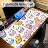Large Mouse PadMiffy Custom Name Text Personalized Desk Mat Non Slip Gaming Pad