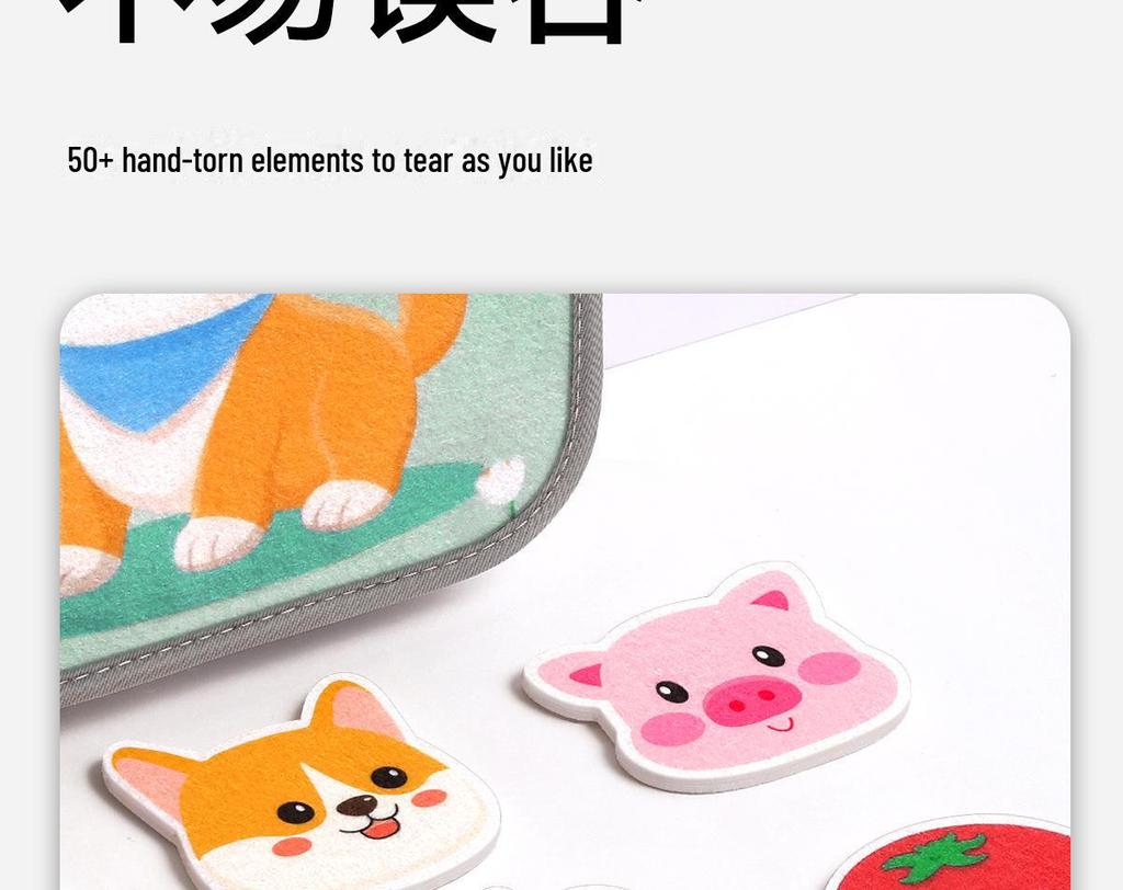 Tear-Resistant Baby Cloth Book: Chewable & Durable for Infants 0-3 Years, Early Learning Quiet Book.