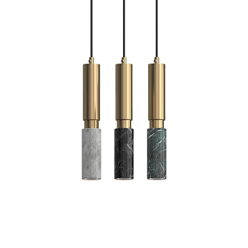 Minimalist Marble LED Pendant Light for Living Room or Bedroom