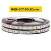 5M RGB+CCT LED Strip Light 12V 24V 5050 2835 Waterproof Flexible Tape 60 90 180 LEDs/M Dual White Changing Decoration