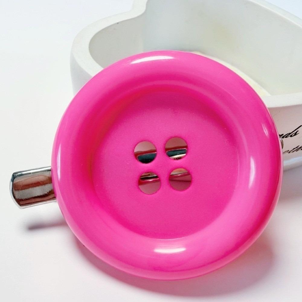 Exaggerated Extra Large Button Hair Clip Cute Hair Accessory Candy Color Hair Side Clip Party Wear