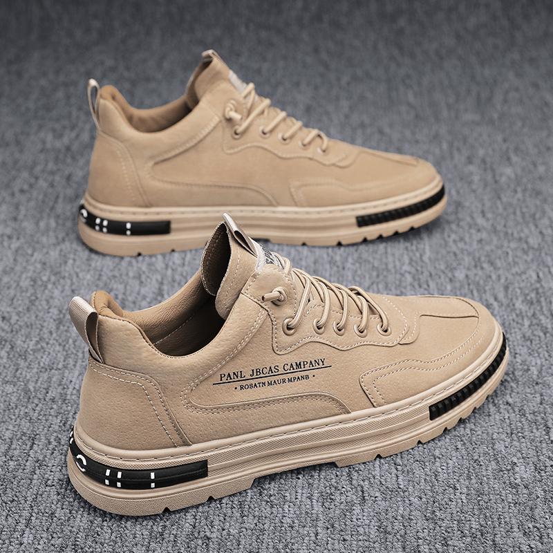 2026 New Men Shoes Trend Men Sneakers Suede Leather Slip on Men Loafers Comfortable Platform Working Shoes Zapatillas Informales
