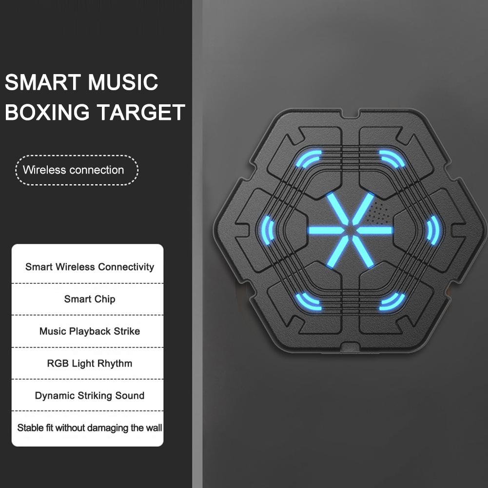 Smart Music Boxing Machine Wall Target LED Lighted Sandbag for Children Adults Home Exercise Relaxing Reaction Training Target