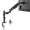 WORLDLIFT PC Monitor Inch LCD Display 1 Load Cable Grommet Clamp VESA Arm, Single, 17-40 Compatible, Arm, Screen, 2-12kg Capacity, Management,