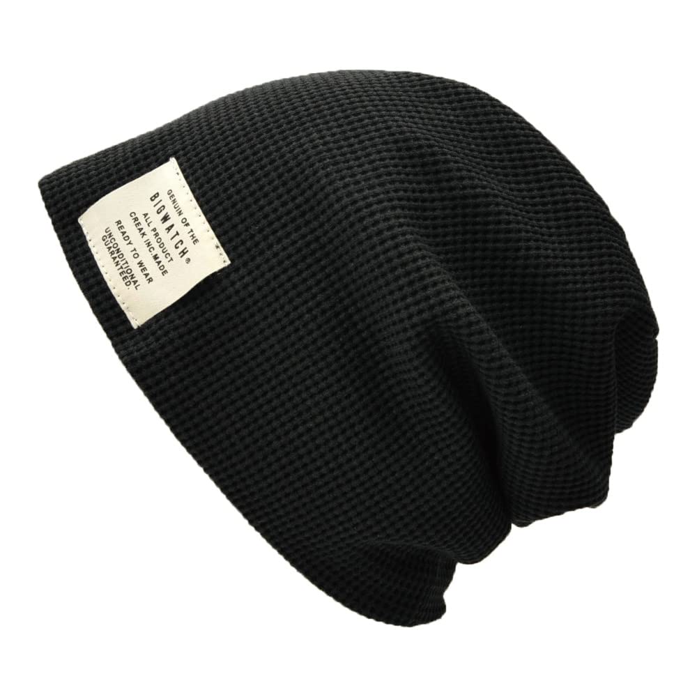 

Большая шапка, термореверсивная вязка, все большие размеры P-11B, мужская шапка, черная, чёрный
