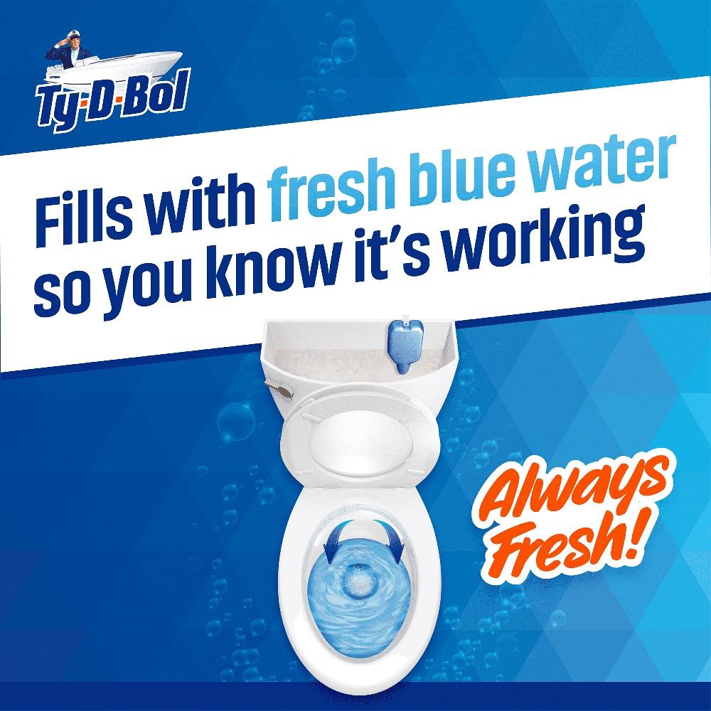 Automatic Toilet Bowl Cleaner Odor Eliminator In-Tank Liquid Cleaner with Molecular Technology Continuous Deodorizing Safe