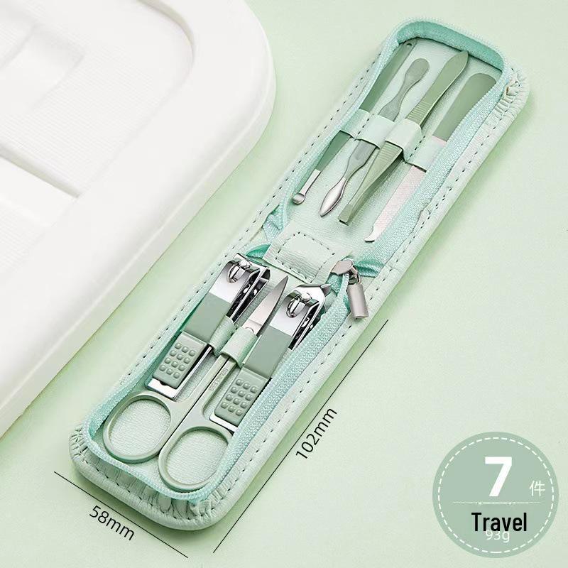 35-teiliges Maniküre-Set aus Edelstahl mit Falkenschnabel- und diagonalen Nagelknipsern