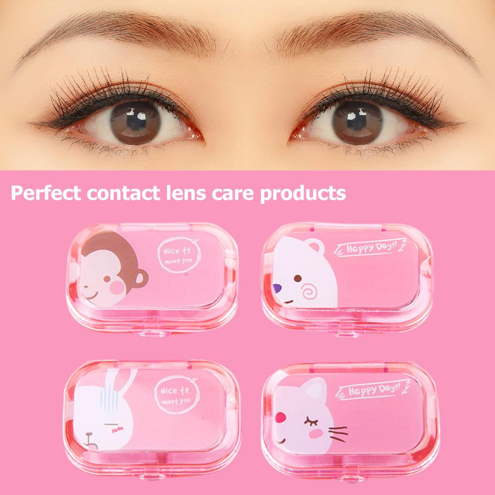 Buy Mini Contact Lens Case Box Travel Kit Easy Carry Tweezer Mirror ...