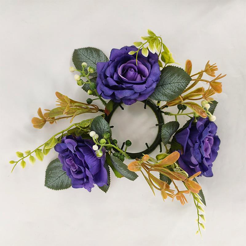 Artificial Rose Candlestick Wreath Garland Wedding Ball Decorations Ornament Party Supplies