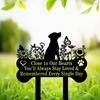 Pet Grave Markers Dog, Metal Pet Metal Memorial Garden Stake, Pets Waterproof Grave Stakes Plaque, Pet Headstone Garden Memorial Graves, Metal Dog