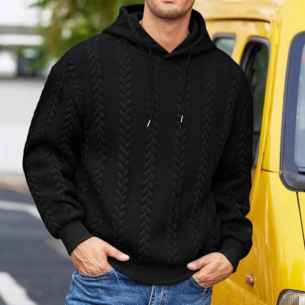 Herren Freizeit Mode Kapuzenpullover mit Kapuze Langarm