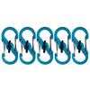 Small Stainless Steel 8 Shape Safety Clip Weatherproofed Carabiner Hook for Hiking Climbing and Daily Carry