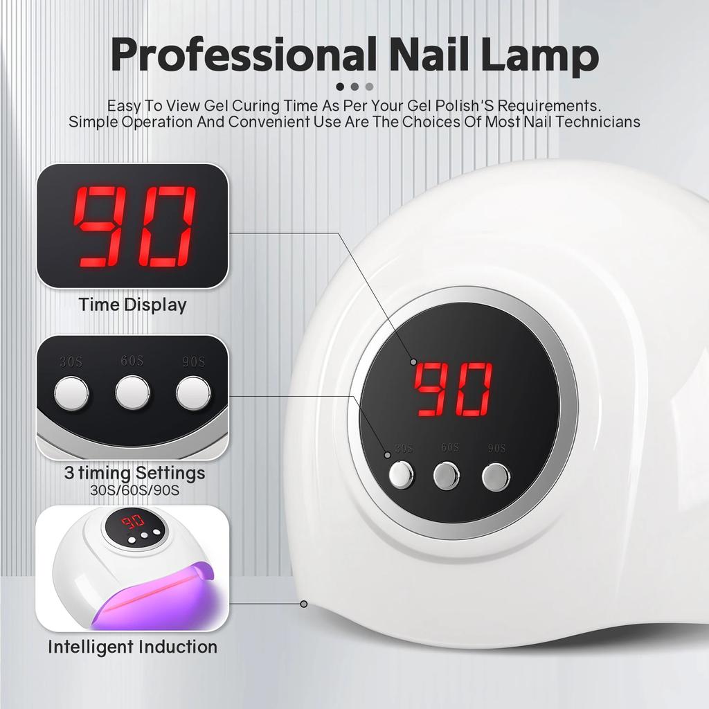 24LEDS Professional Nail Drying Lamp For Manicure 72W UV LED Nail Lamp For Gel Polish Dryer Machine With Auto Sensor Salon Tools