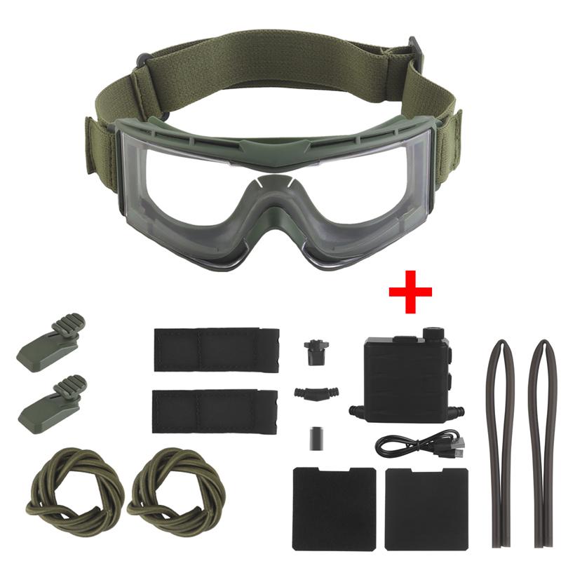 Tactical Goggles Anti Fog Air Defog