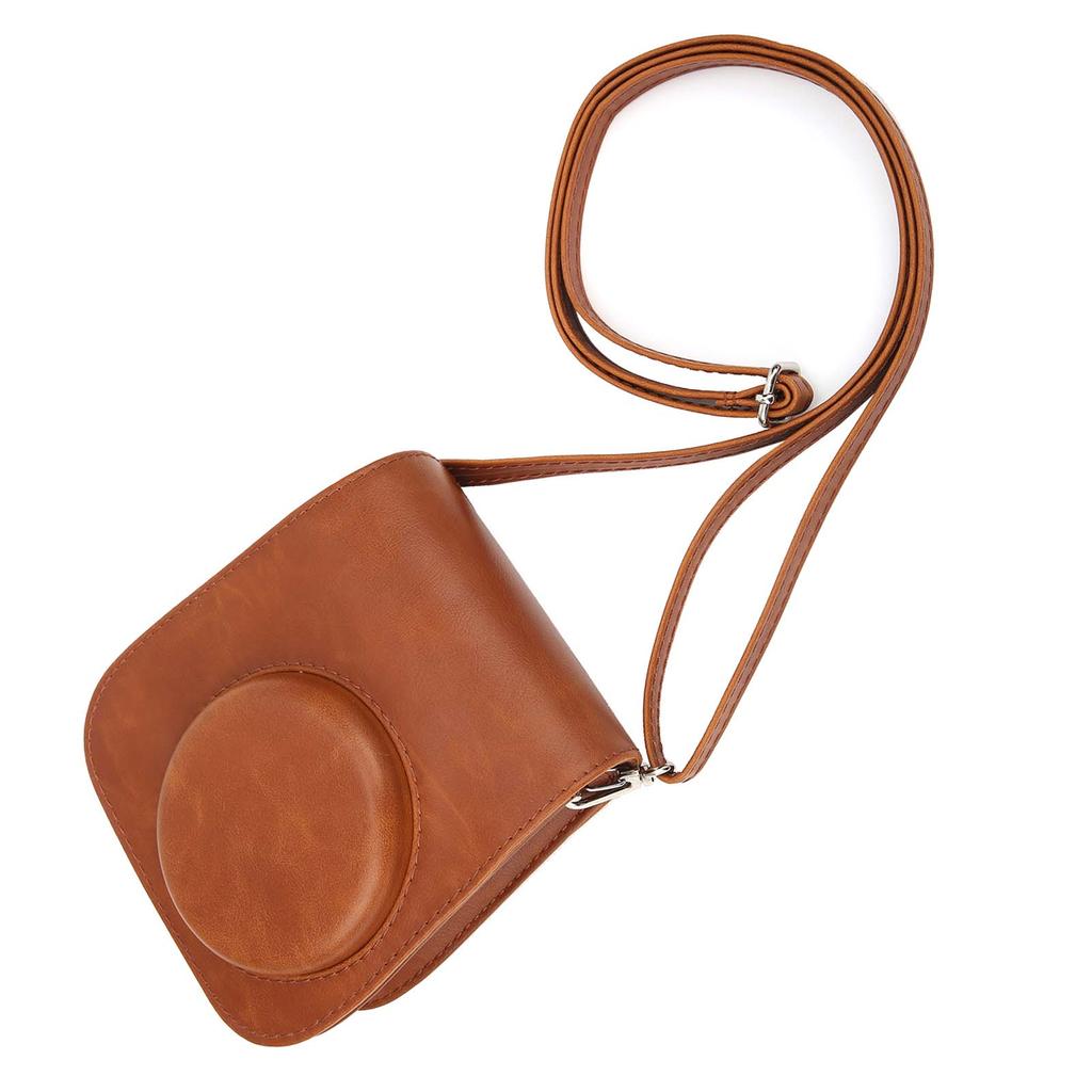 Geantă de depozitare pentru cameră PU, geantă vintage Sling Shell pentru Fujifilm Instax Mini 11 9 8