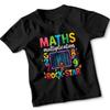 Maths Multiplication Rock Star Education Mathematics Kids T-Shirt Boys Girls Fun