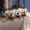 Cartoon Simulation Lying Down Raccoon Doll Plush Toy Cute Raccoon Doll Children Accompany Soothing Doll