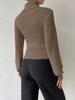 2023 European & American High Neck Sexy Knit Sweater for Women - New Design