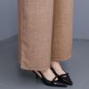 Pantaloni Larghi Estivi Abbigliamento Donna Taglie Forti Casual Larghi Vintage Vita Alta Pantaloni Neri