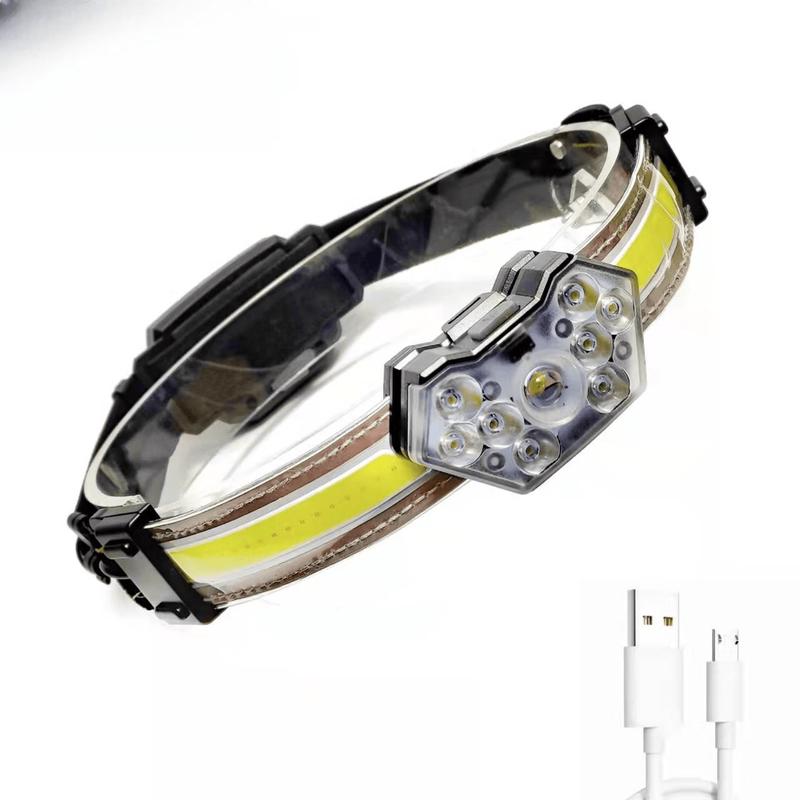 Lishi Rechargeable Floodlight Headlamp with Red Taillight