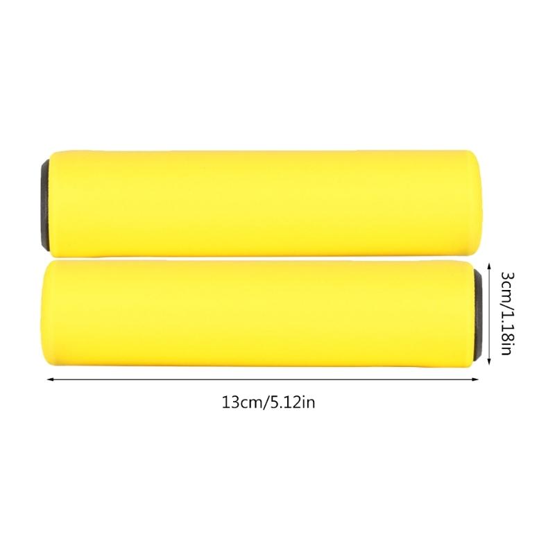 One Pair Bike Grips Sponge Handlebar Grips and Silicone Brake Handle Cover Ultraight Anti-Slip for Bike, Mountain Bikes