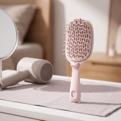 Self Clean Foldable Massage Comb Anti Frizz Scalp Massage Comb Volumize Hair Brush  Home Use