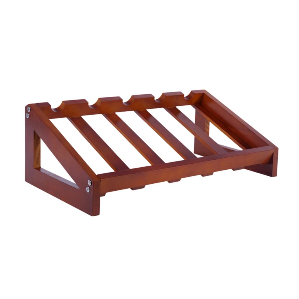 Rustic Style Wooden Wine Rack For Home Kitchen Bar Decorations Durable Storage Shelf For Wine Bottles Display