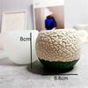 8x6.6cm Round Fish Scale Flowerpot Mold Diy Handmade Vase Plaster Craft Silicone Molds Household Decor Gypsum Drop Glue Mould