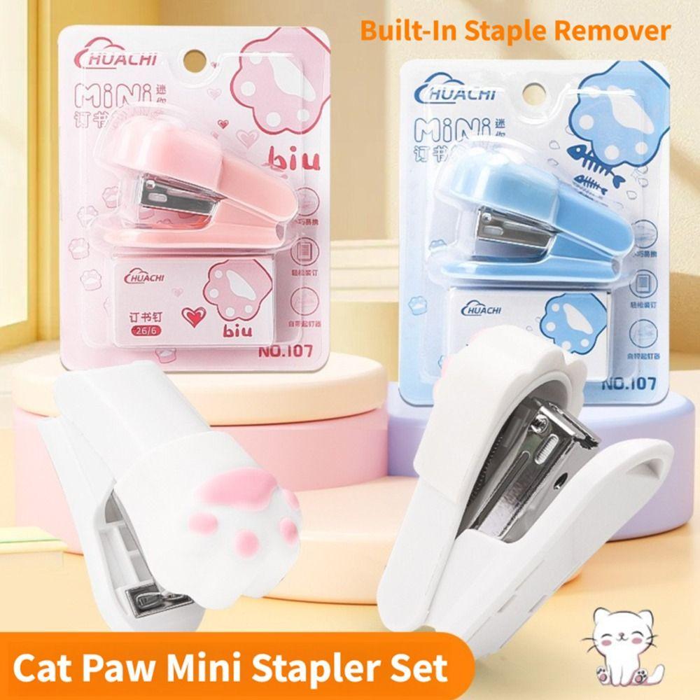 Mini-Portabler Hefter Verwendung 24/6 26/6 Klammern Manuelles Bindewerkzeug Buchbindebedarf