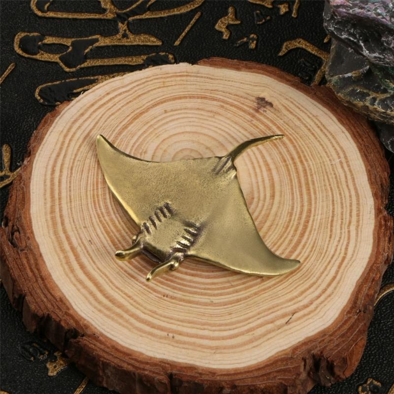 Metal Animal Statues Figurines Retro Fish Statue Figurines Sculptures Tabletop Centerpieces Home Decors Collectibles