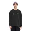 Fila Letter Print Simple Round Neck Long Sleeve Sweatshirt Men Sweatshirt Black F11M312202F-BK