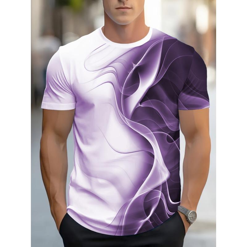 T-shirt Estive Digitali Stampate da Uomo Sono Marche Trendy con Nuovo Design Stampato Maniche Corte. Adatto per l'uso quotidiano all'aperto