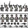 Military Zombie Building Blocks Ghost Special Police Wolf Warrior Special Forces Mutant Zombie Police Assembling Party Toys