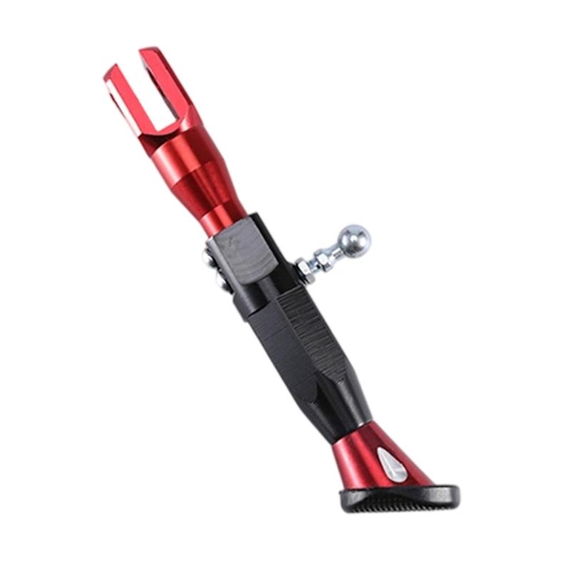 Customizable Length Adjustable Side Stand Foot Bracket for Motorcycles and Electric Bikes with Secure Connection Points