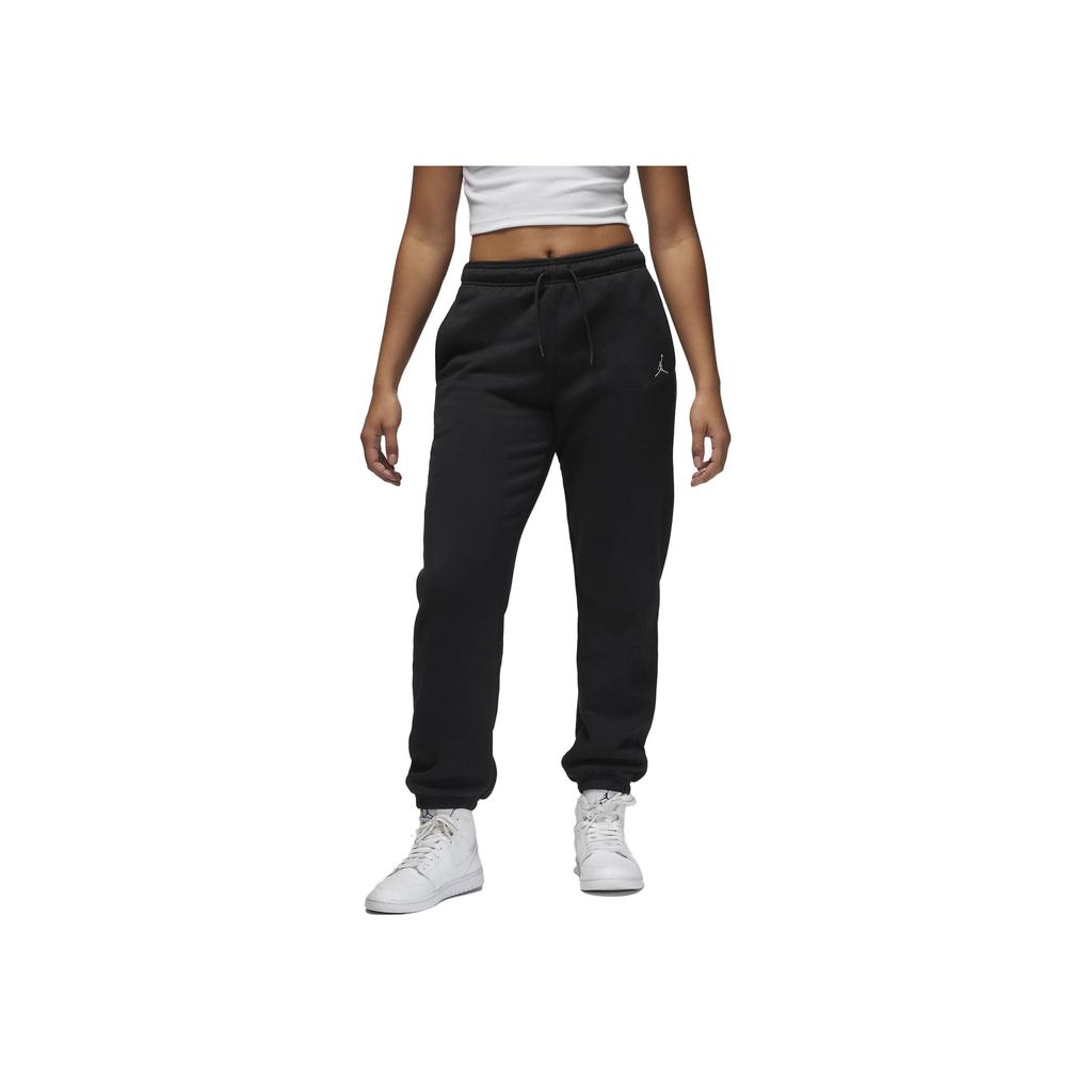 Jordan Loose-Fit Mid-Rise Joggers With Drawstring And Brand Logo Print Women Bottoms Black FN4495-010