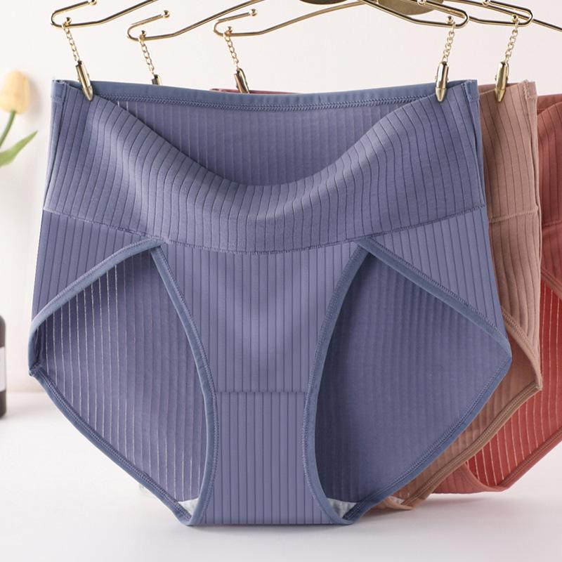 High-Waisted Cotton Support Shorts for Middle-Aged Women - Seamless, Large Size (200 Catties)