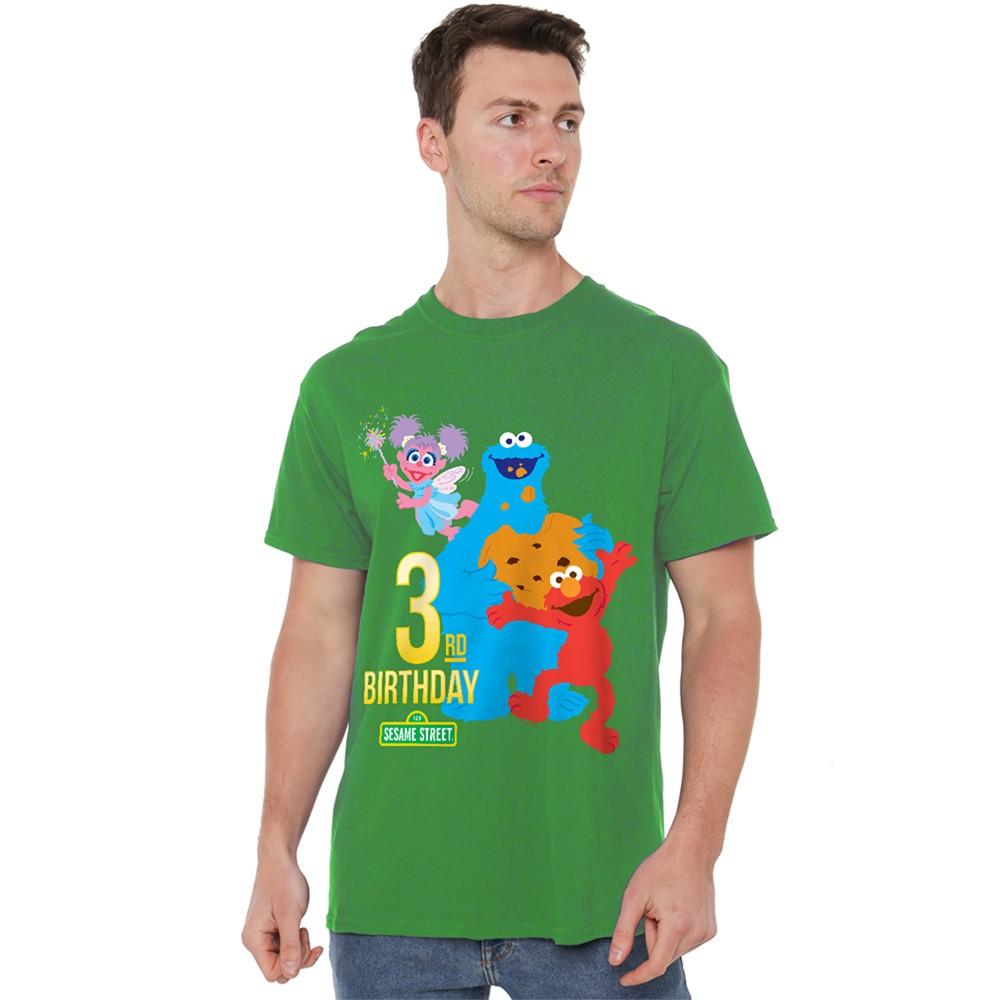 Sesame Street 3Rd Birthday T-Shirt S-4XL Kelly Green S