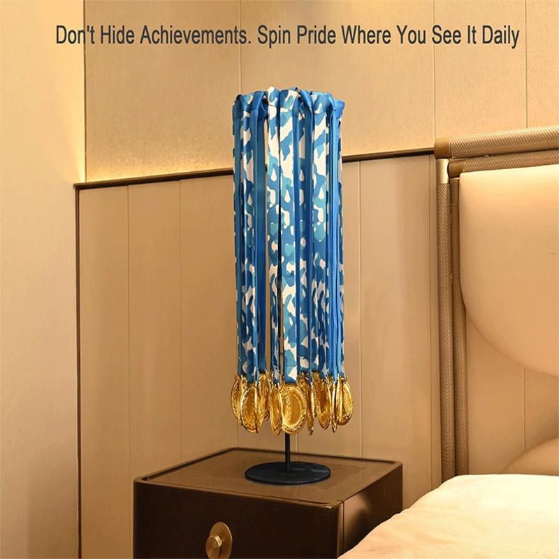 Rotatable Medal Hanger Holder Carbon Steel Tabletop Medal Display Holder Rack For Holding Over 45 Medals