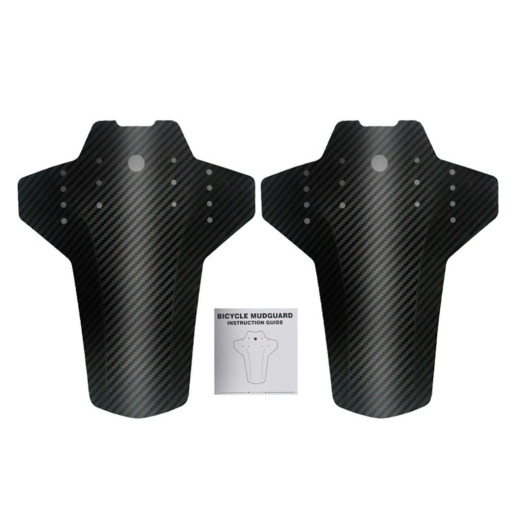 

Plastic Bike Fenders Lightweight Mountain Bike Mudguard Road Bike Fenders Dirtboard Parts for Easy Installment no standard