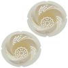LEC Bath Drain Hair Collector 2 Pack Hair Stopper Antibacterial Easy To Install and Maintain