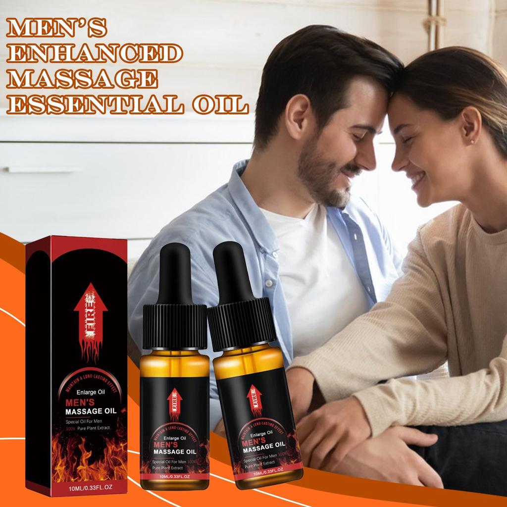Men's Massage Oil Endurance Enhancement Long-Lasting Men's Care Massage Oil Extended Strength Massage Oil,10ML